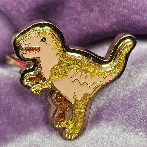 Coach Rexy Ring T Rex Dinosaur Adjustable - Picture 1 of 5